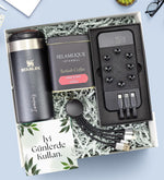 Kişiye Özel Stanley Termos Powerbank Çoklu Şarj Kablosu Kahve Kurumsal Hediye