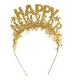 Yılbaşına Özel Happy New Year Temalı Vintage Kupa & 2'li Baston Şeker & Godiva Napoliten Çikolata & Shaker & Happy New Year Taç Hediye Seti