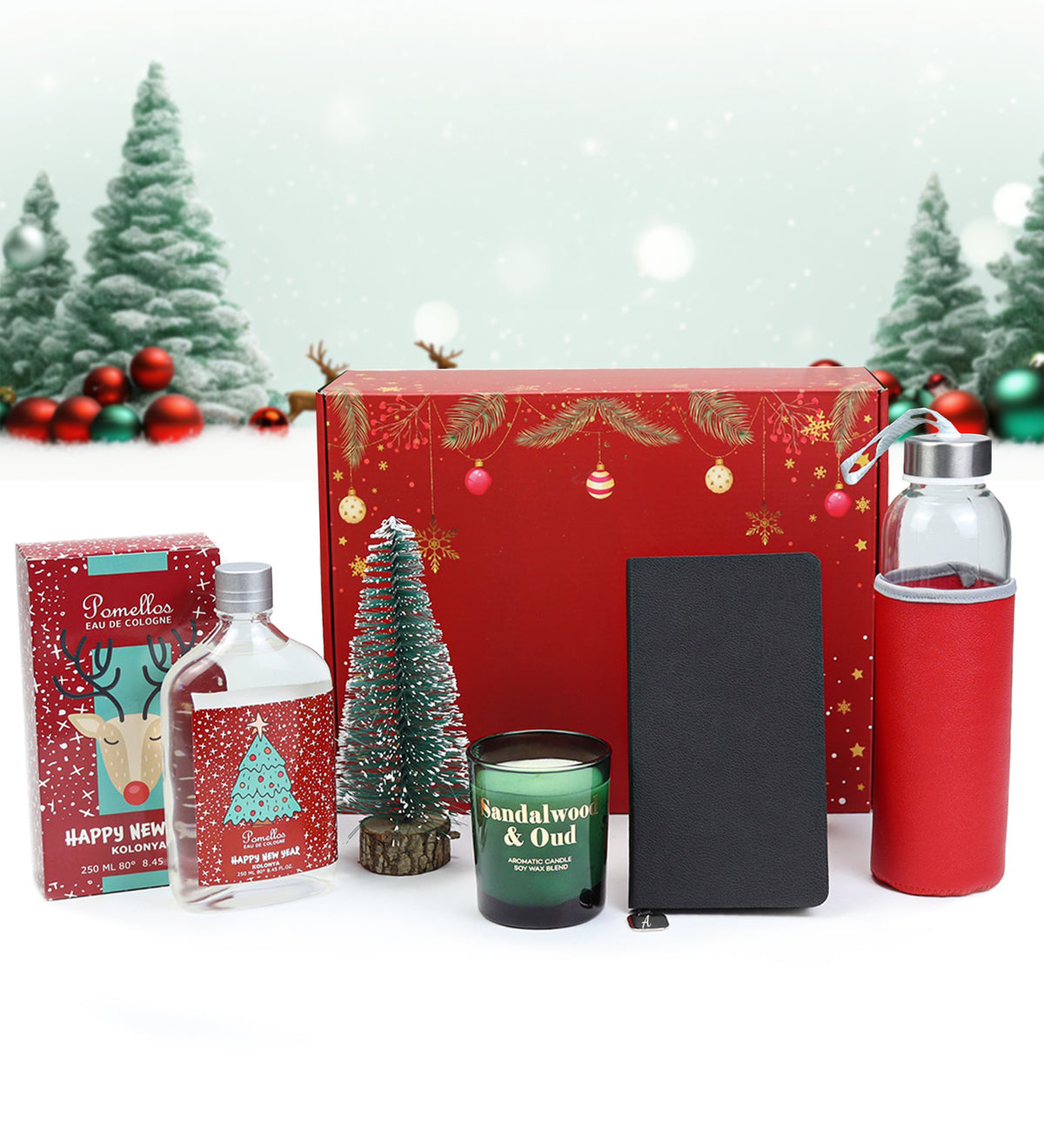 Yılbaşına Özel Kırmızı Hediye Seti