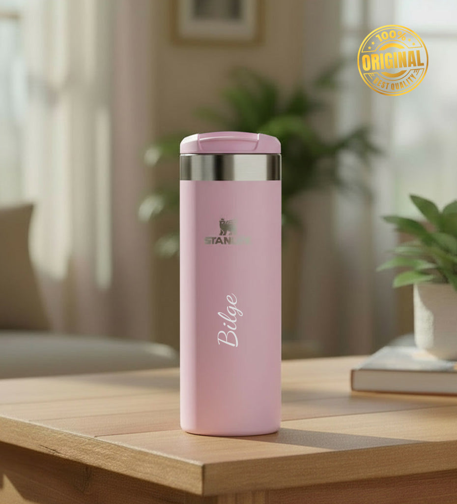 Kişiye Özel The AeroLight™ Transit Mug Stanley Termos 0.47L Pembe