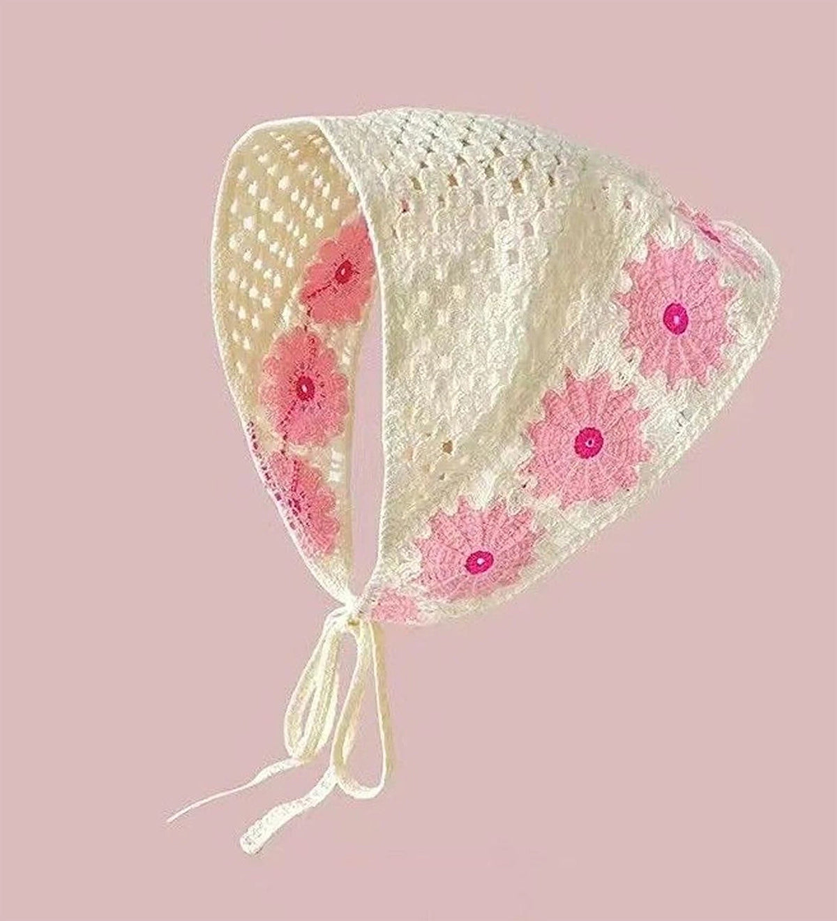 Çiçekli Üçgen Bandana