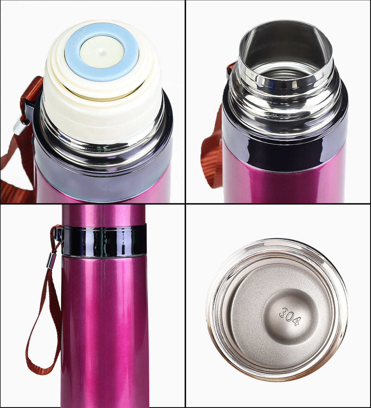 Askılı 500ml Çelik Termos