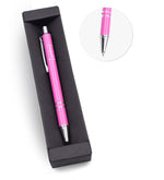 Gümüş Detaylı Pembe Tükenmez Kalem