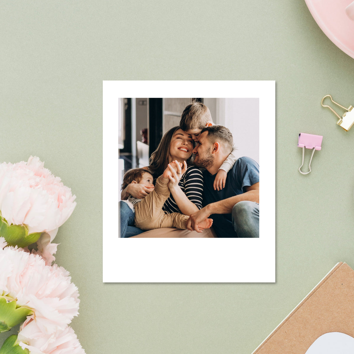 Polaroid Fotoğraflı Ayıcık Buketi