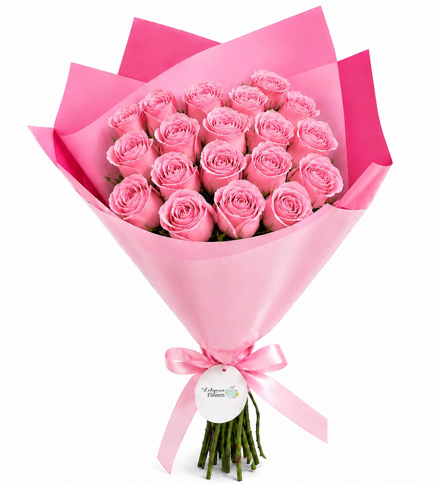 Premium Pembe Gül Buketi