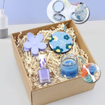 Renkli Papatya Mandal Toka & Pastel Oje & Çiçek Desenli Ayna & Mini Kavanoz Mum Hediye Seti