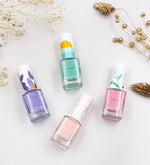 Saten Toka & Pastel Oje & Lotus Çiçeği Mum & İnci Küpe Hediye Seti