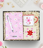 Tasarım Defter & Tükenmez Kalem & Taş Bardak Altlığı & Kupa Hediye Seti