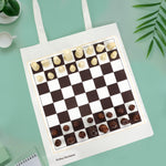 Filtre Kahve 200 gr & Kahve Öğütücü & Satranç Baskılı Bez Çanta & Porselen Kupa Babalar Günü Hediye Seti