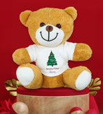 Mini Hasır Sepetinde Peluş Ayıcık & Yılbaşı Temalı Metal Kutulu Mum & Yılbaşı Kar Küre Hediye Seti