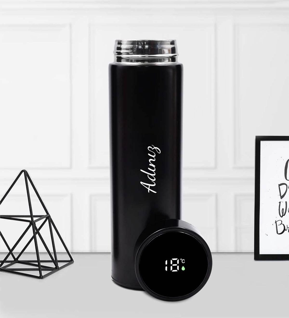 kişiye Özel Dereceli Termos & Fetih Zırh Ayetel Kürsi Biblo & Özel Kutulu Defter Seti