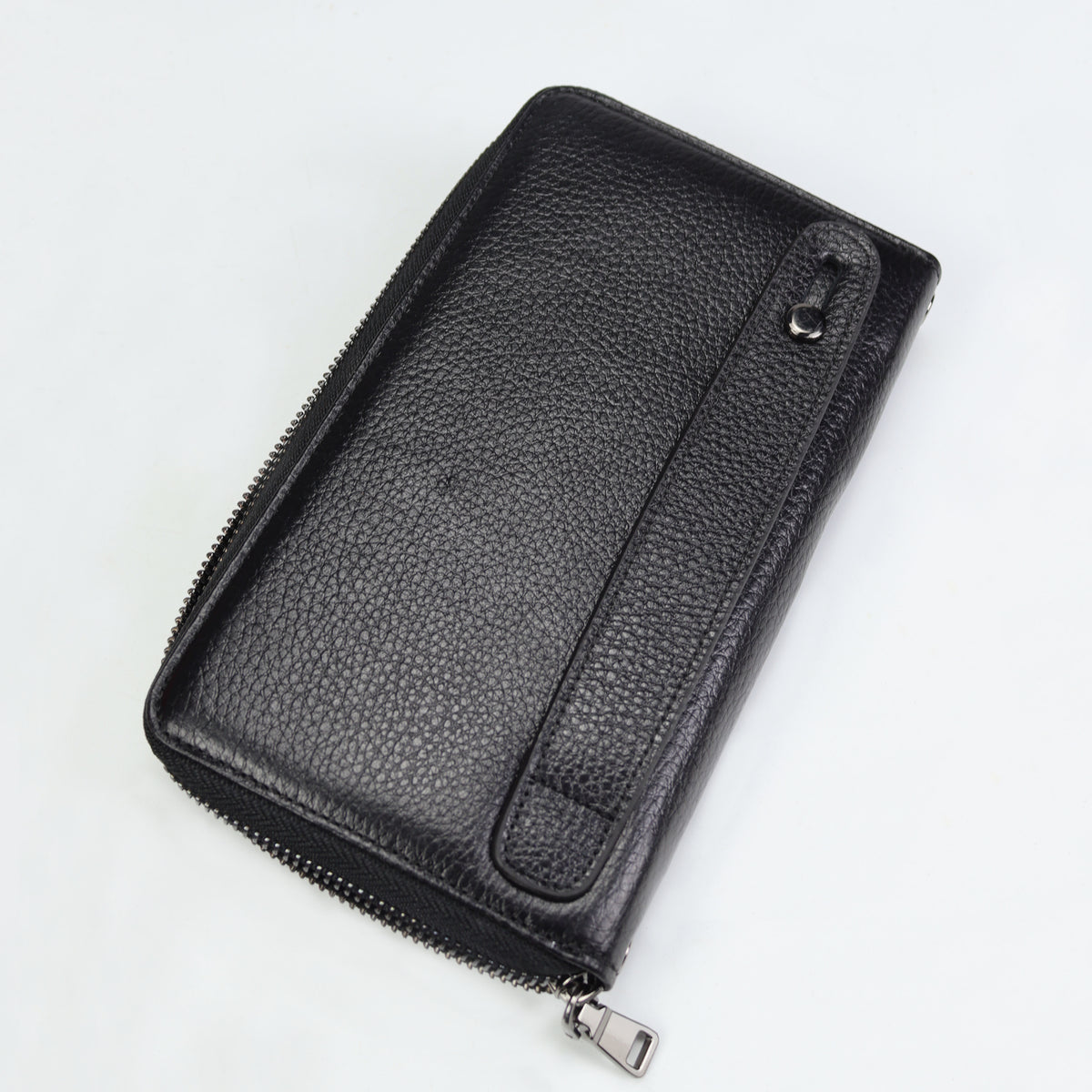 Hakiki Deri Unisex Siyah Portföy Cüzdan