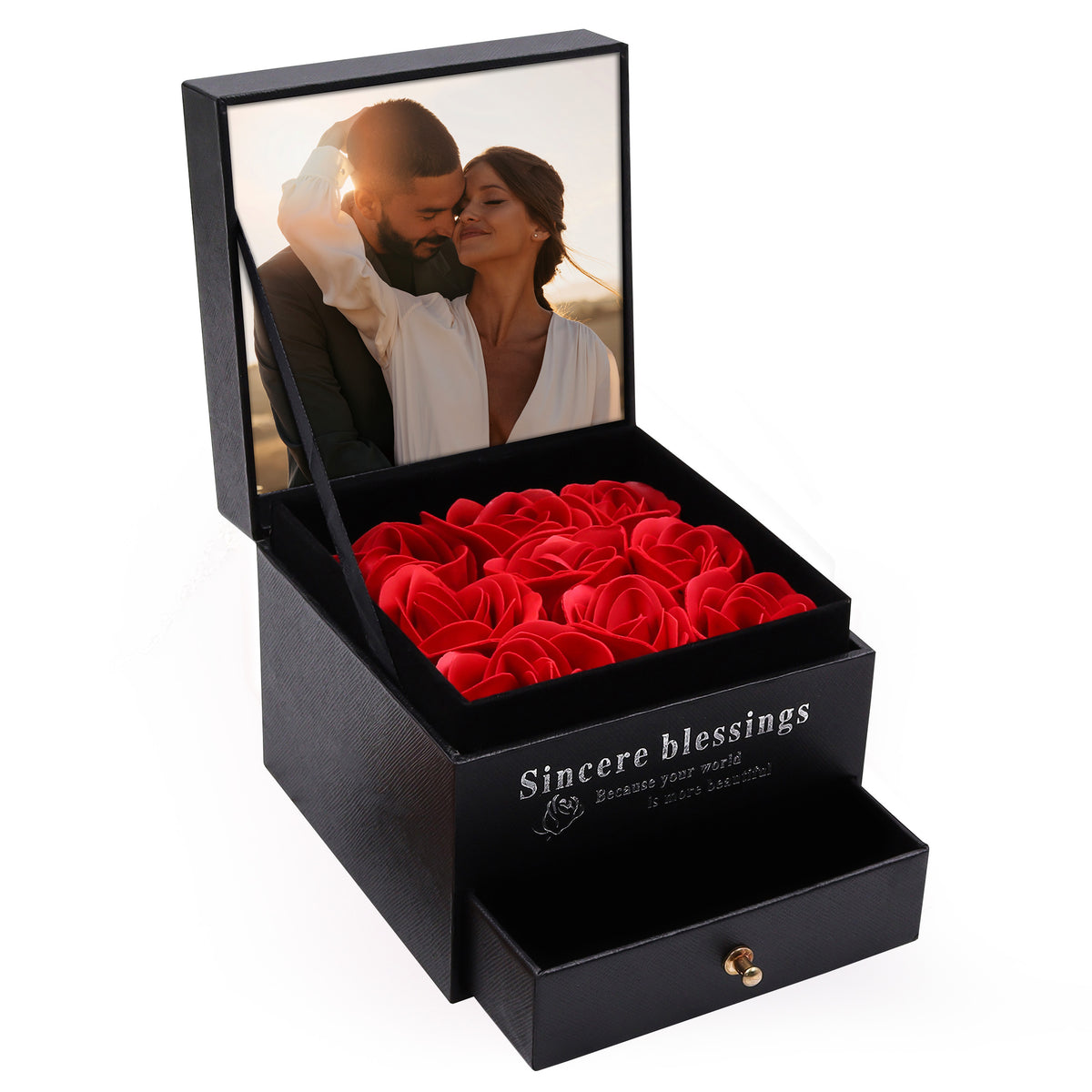 Kişiye Özel Siyah Gül Kutusu