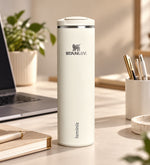 Kişiye Özel The Transit Fliptop Mug Stanley Termos 0.59 L Krem
