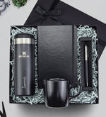 0,47 Stanley Termos & Defter & Siyah Touch Roller Kalem & Siyah Kupa Hediye Seti