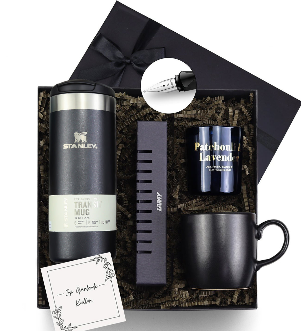 Stanley Termos & Lamy Dolma Kalem & Kupa & Rakle Mum Hediye Seti