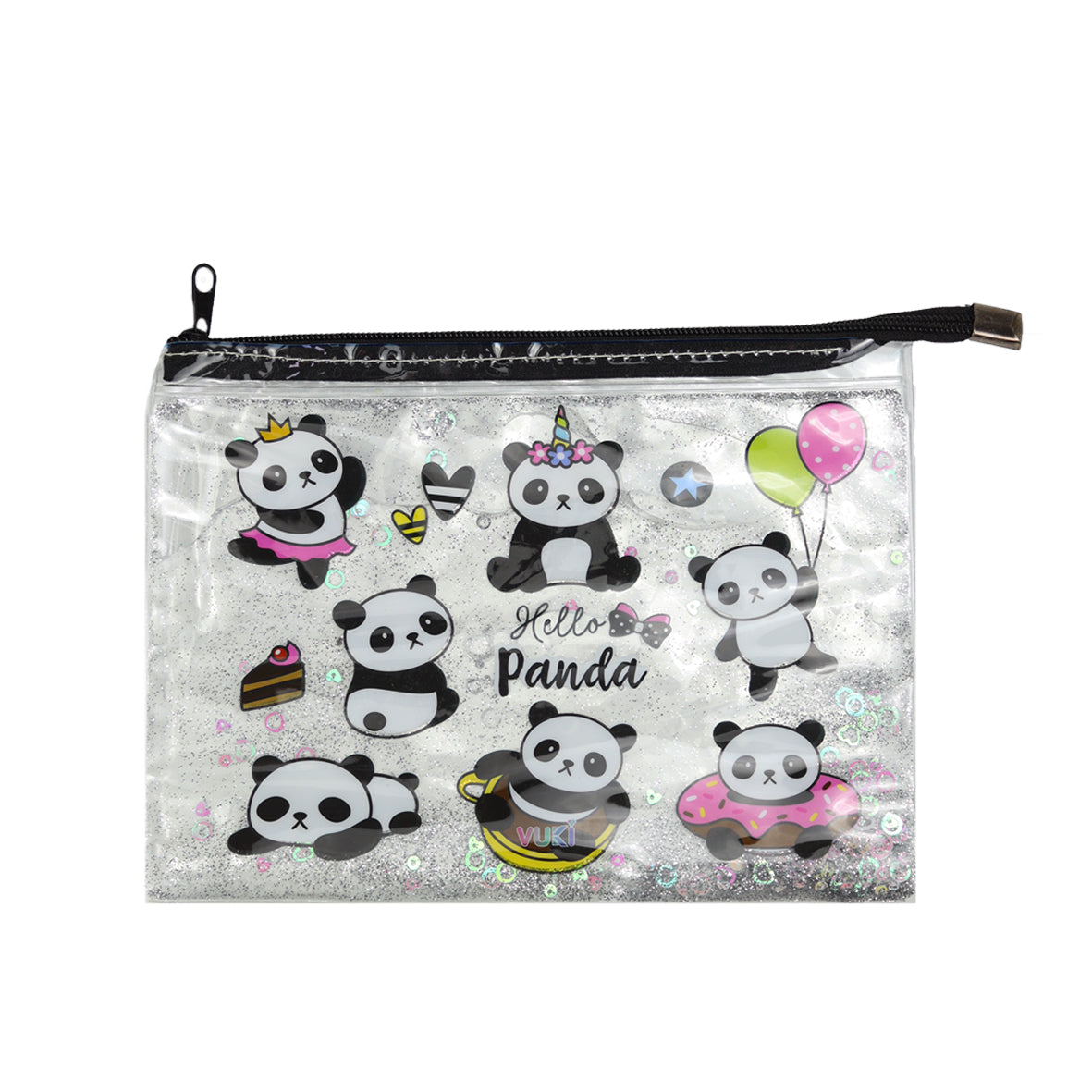 Simli Ve Sulu Şeffaf Pandalı Çanta