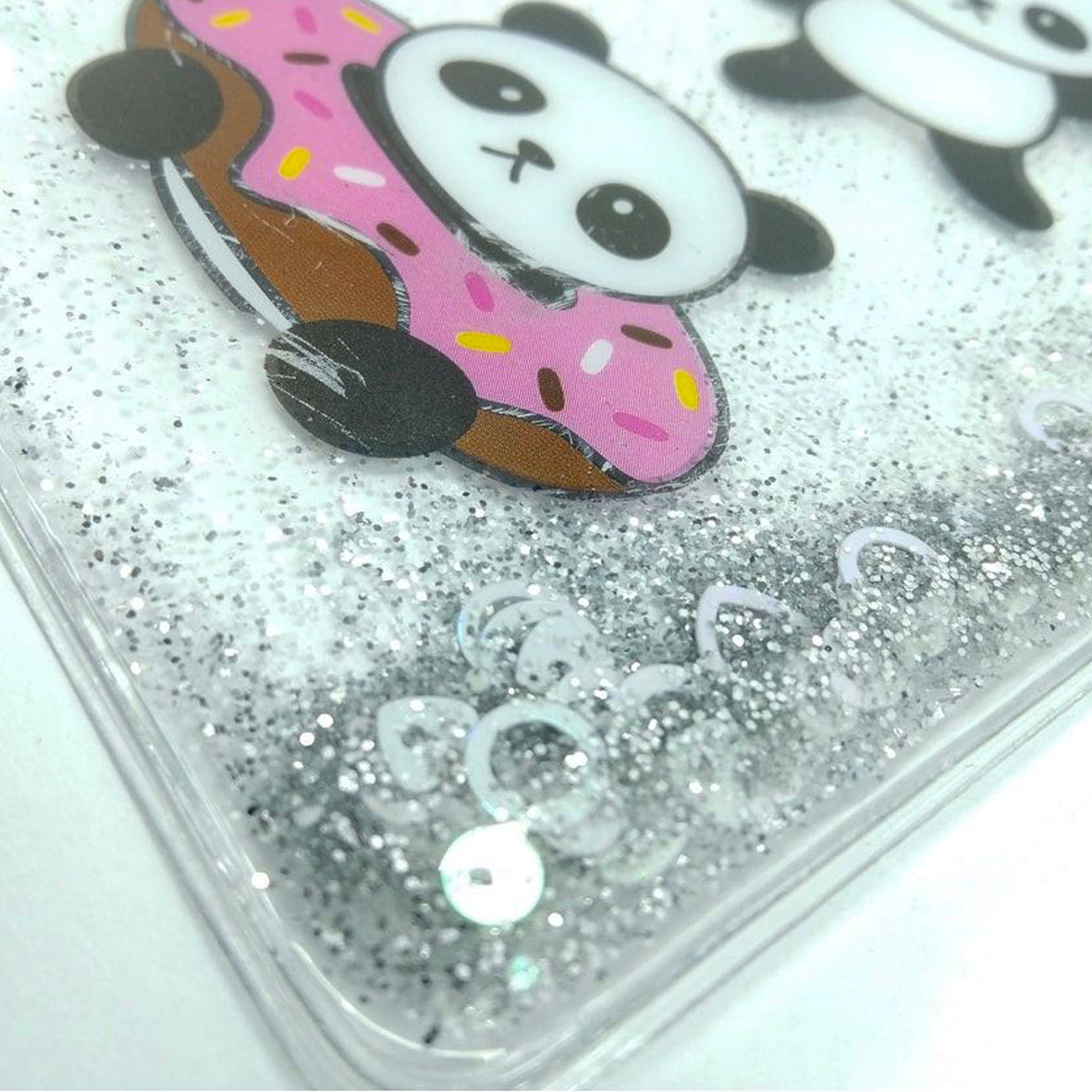 Simli Ve Sulu Şeffaf Pandalı Çanta