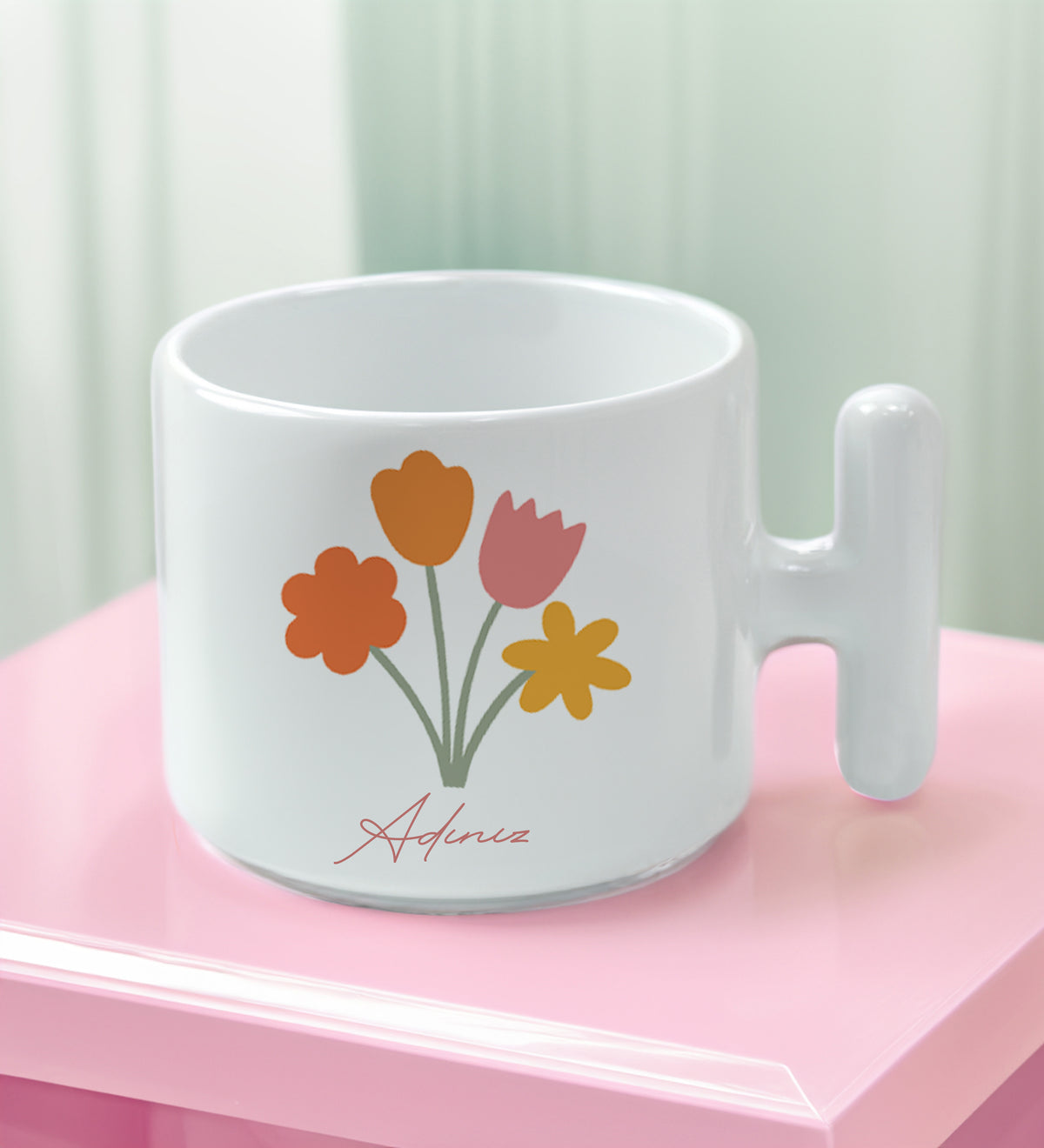 Renkli Çiçek Tasarım Hediye Seti