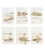 3'lü Taşlı Gold Toka