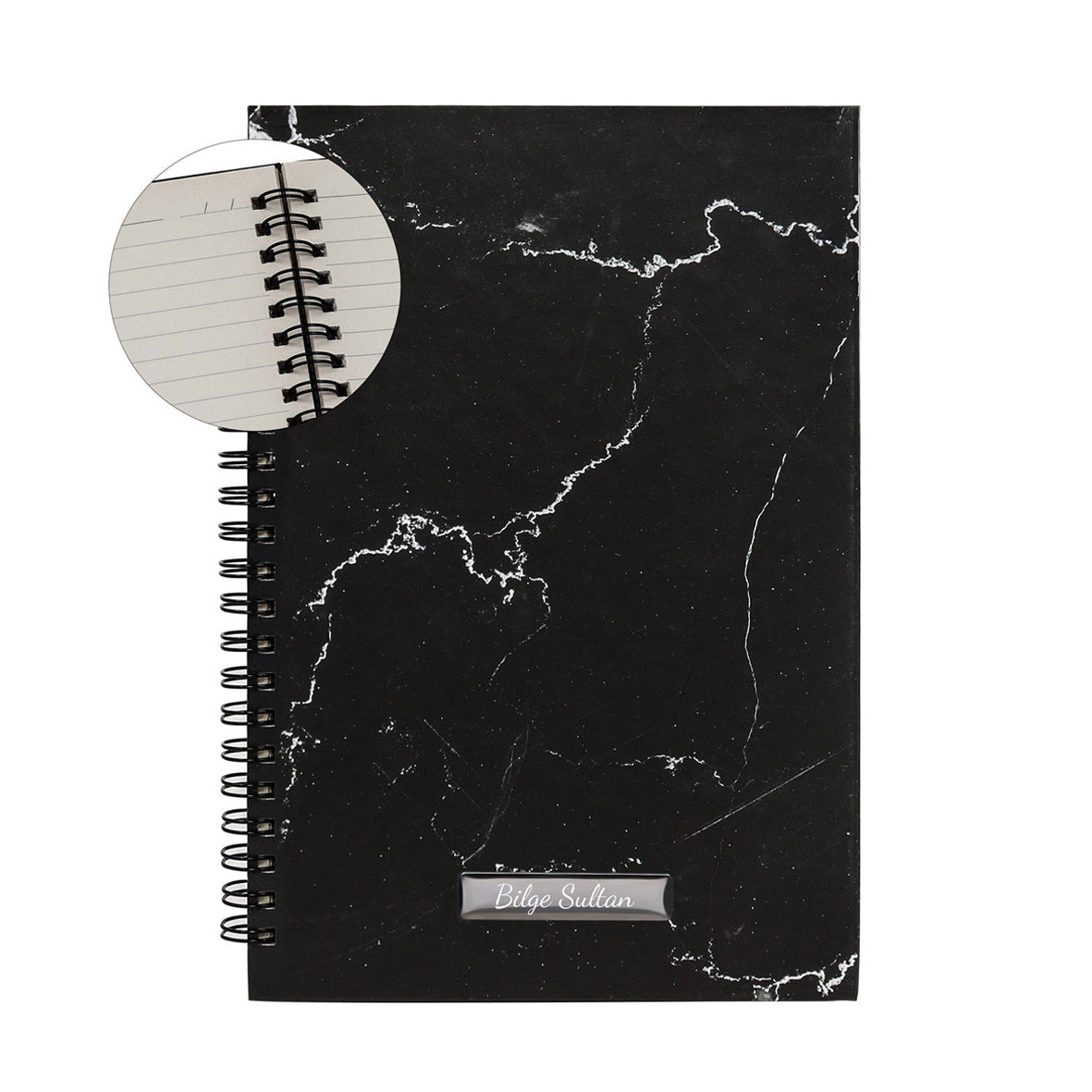 Spiralli Mermer Desen Defter