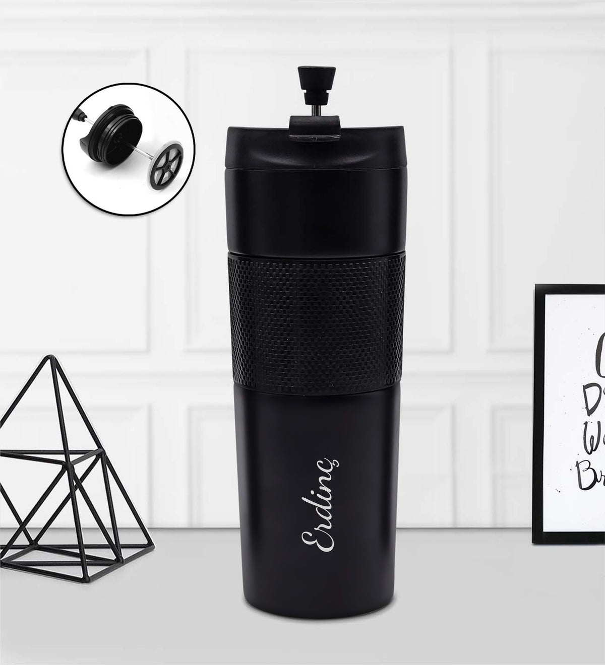 Kupa & French Press Termos & Kalem & Filtre Kahve Hediye Seti