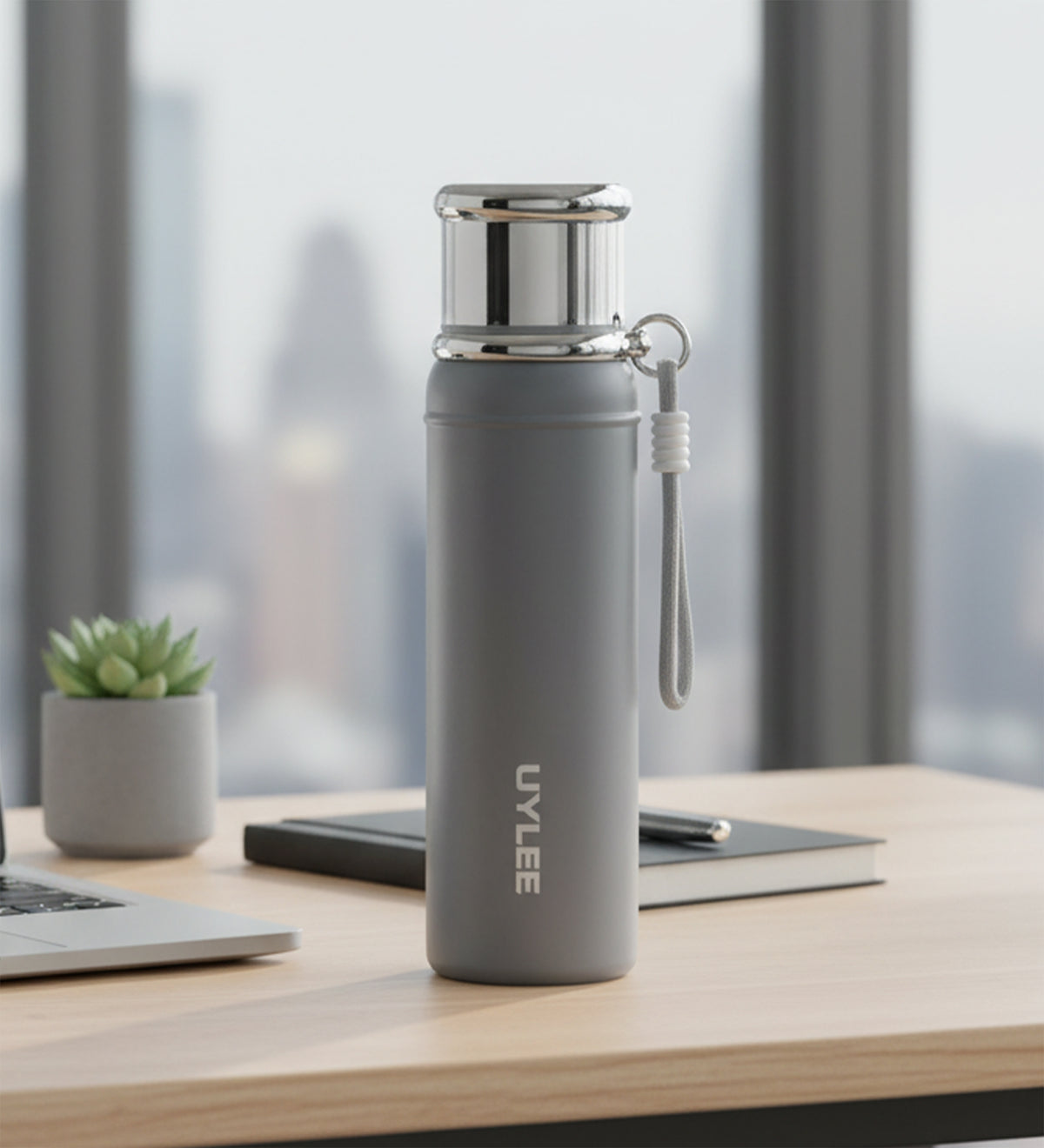 Gri Çelik Termos 700 ml