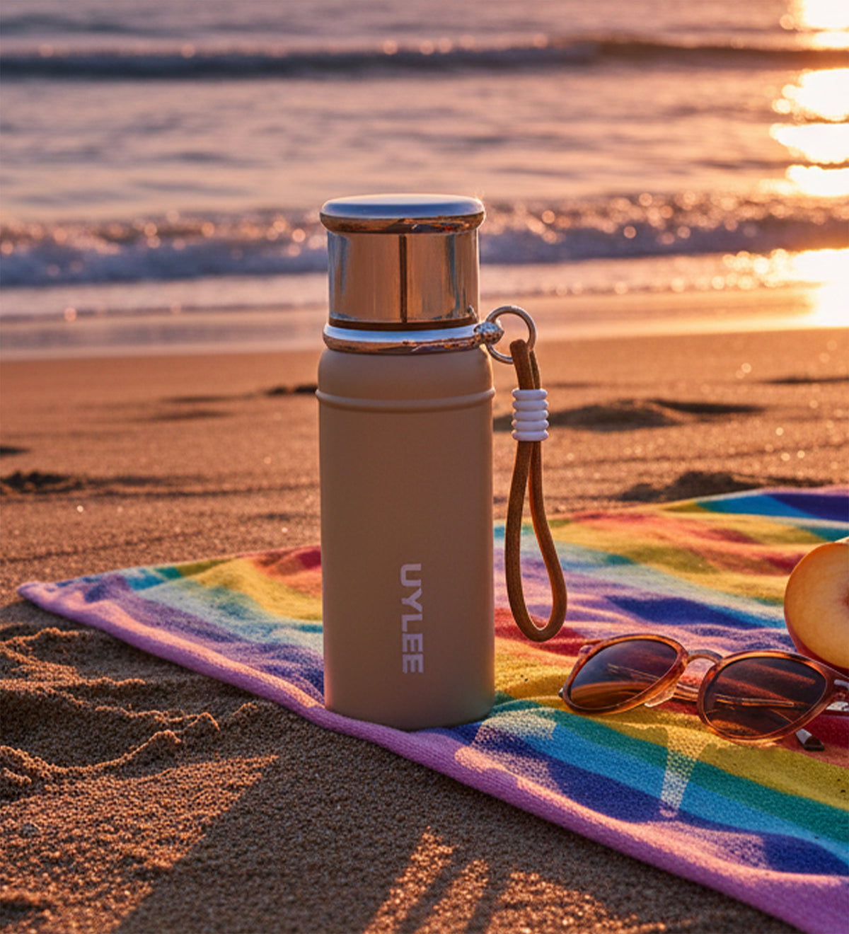 Kahverengi Çelik Termos 500 ml