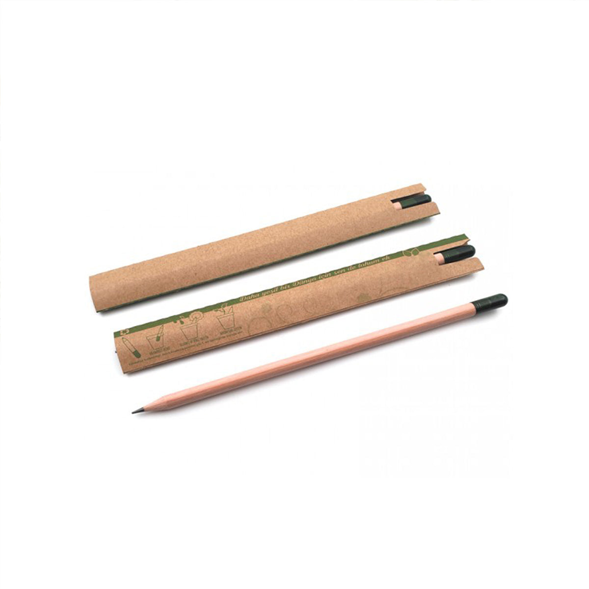 Turuncu Çiçekli Kutusunda Bambu Kapaklı 600 ml Cam Matara & Bambu Tabaklı Beyaz Fincan & Bambu Kapaklı Kavanozda Türk Kahvesi & Tohumlu Kurşun Kalem &Dikişli Mini Not Defteri & Masa Üstü Ahşap Not Tutucu