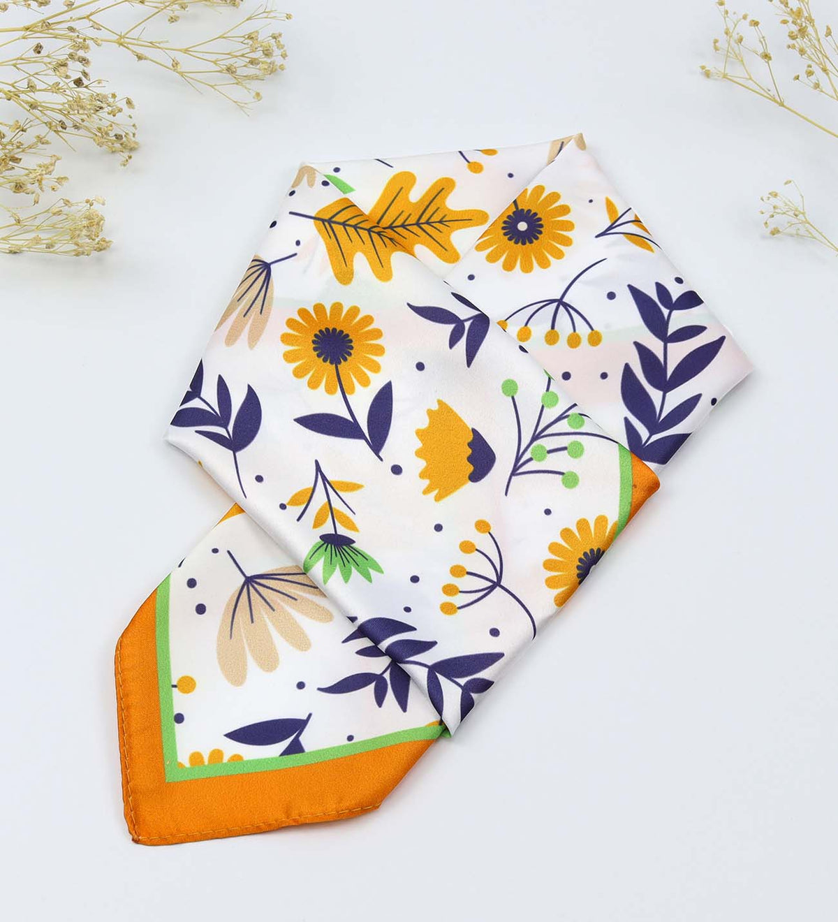 Turuncu Matara & Fular & 100ml Kolonya & Bez Çanta & Turuncu T Kupa