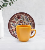 Dereceli Cam Matara & Beta Tea Bitki Çayı & Turuncu Fincan & Mum & Not Tutucu Hediye Seti