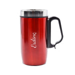 Yılbaşına Özel 500Ml Kırmızı Su Matarası & Metal Kutulu Mum & 280 ML Kulplu Kırmızı Çelik Termos & Kırmızı Ajanda & Roller Kalem Hediye Seti