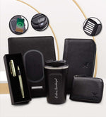 Kişiye Özel Wireless Powerbank 5000 mAh Organizer & Roller Kalem & Dereceli 350 ML Termos & Hakiki Deri Portföy Cüzdan & Hakiki Deri Kartlık Hediye Seti