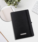 Kişiye Özel 500 ML Dereceli Siyah Çelik Termos & Siyah Touch Pen & Siyah Defter & Siyah Kupa Hediye Seti