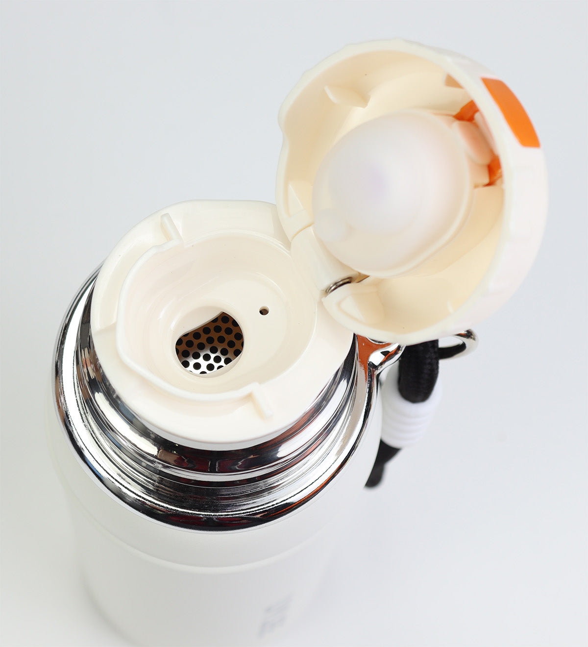 Beyaz Çelik Termos 700 ml