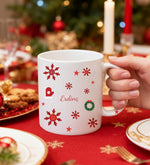 Kişiye Özel Kupa & Kar Küresi & Mum Yılbaşı Hediye Seti