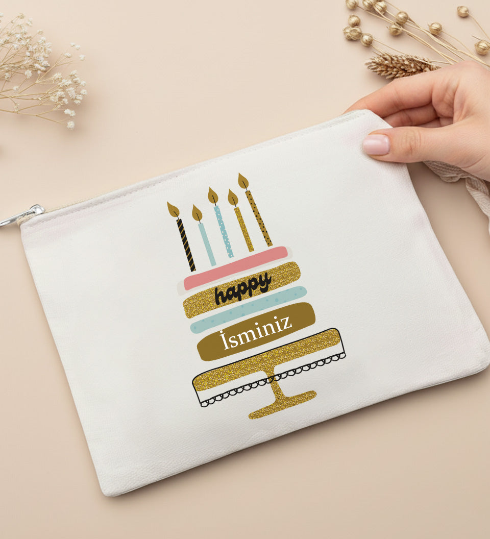 Kişiye Özel Doğum Günü Tasarım Bez Çanta
