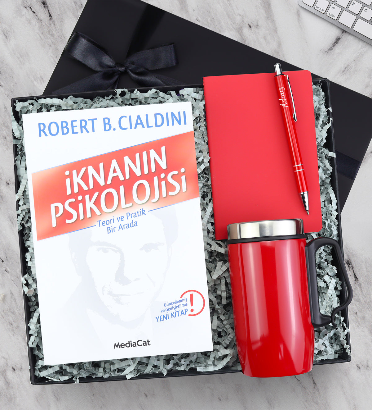İknanın Psikolojisi Kitabı & Kalem & Defter & Termos Hediye Seti
