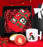 Yılbaşı Çorabı & Mum & T Kupa Hediye Seti