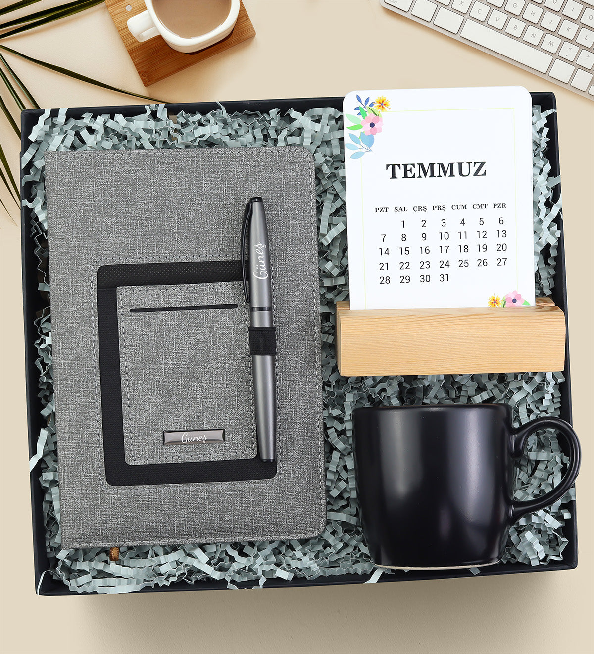 Kişiye Özel Defter & Kalem & Kupa & Takvim Hediye Seti