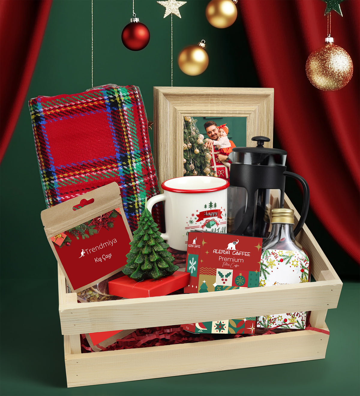 Dolu Dolu Kasalı Yılbaşı Hediye Seti