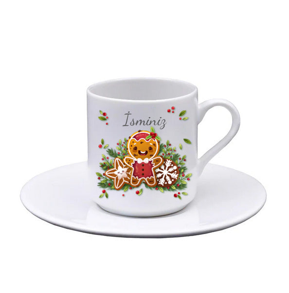 Mavi Ajanda & Tükenmez Kalem & Baskılı Fincan & Bardak Mum & Mini Çam Ağacı Hediye Kutusu