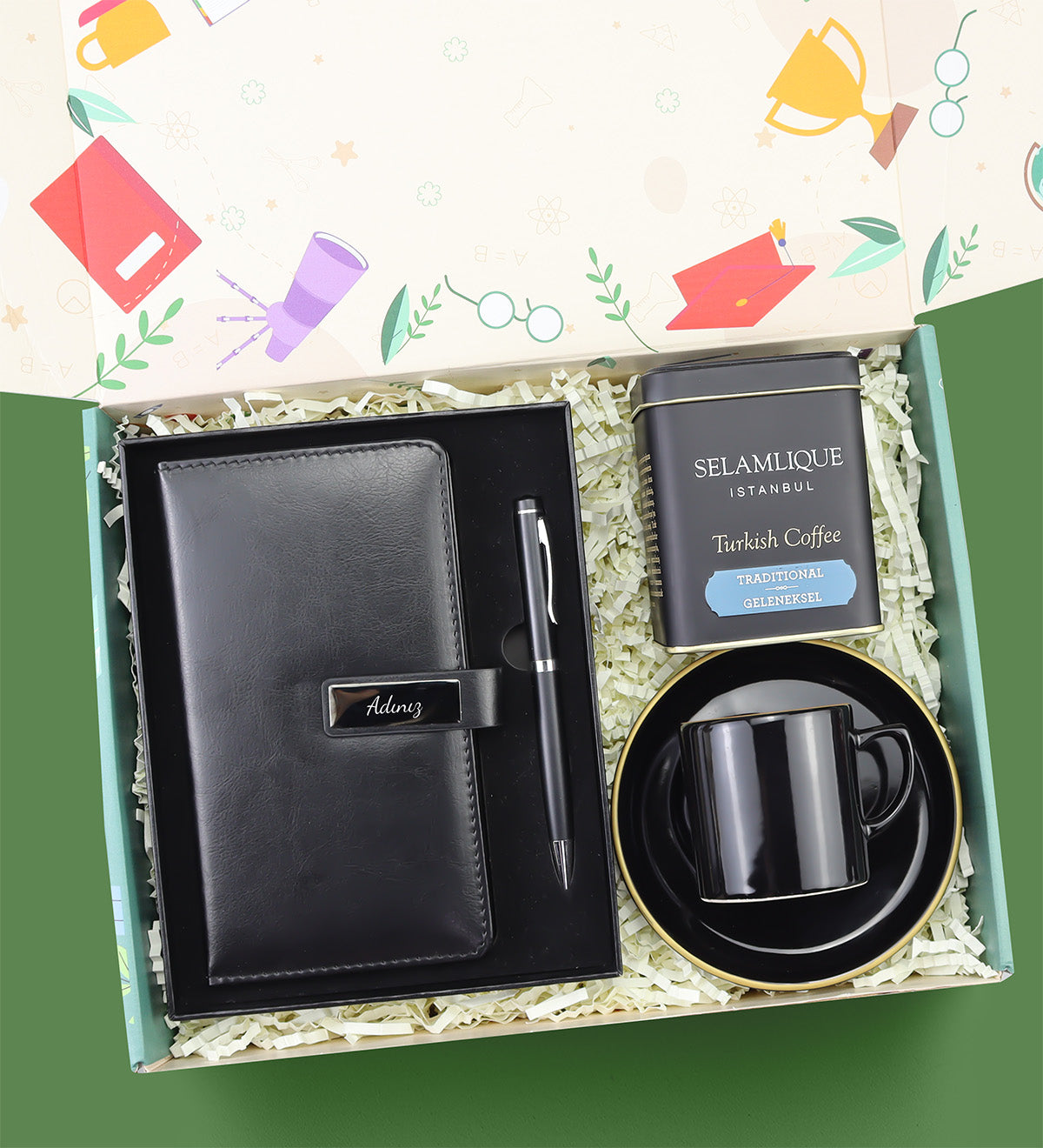 Öğretmene Fincan & Kahve & Defter Seti