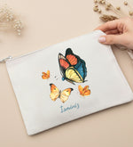 Kişiye Özel Renkli Kelebek Tasarım Bez Çanta