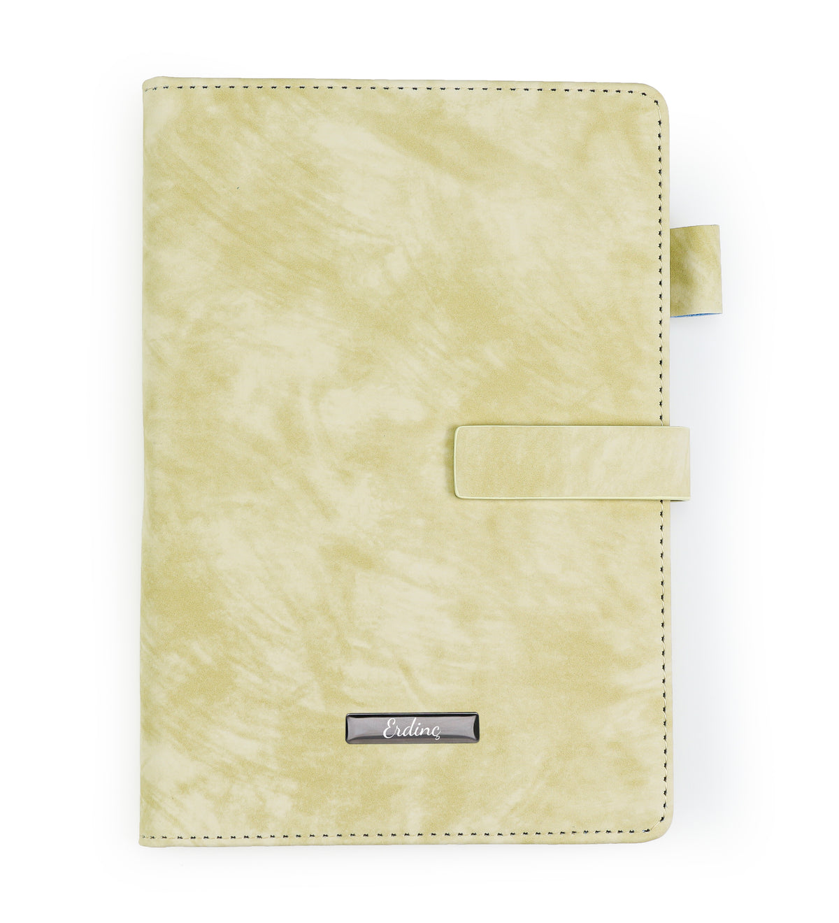 Yumuşak Deri Mıknatıslı Bej Defter