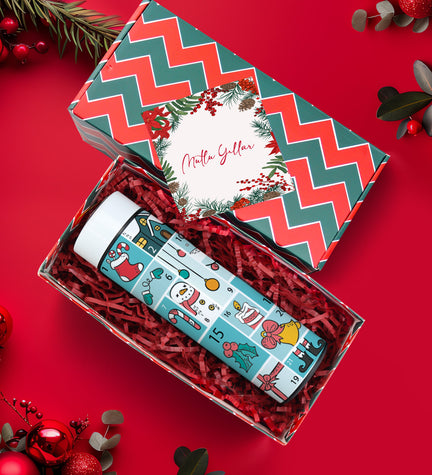 Yılbaşı Baskılı Dereceli Termos