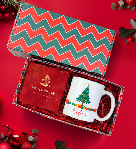 Yeni Yıl Kutulu Kişiye Özel Kupa