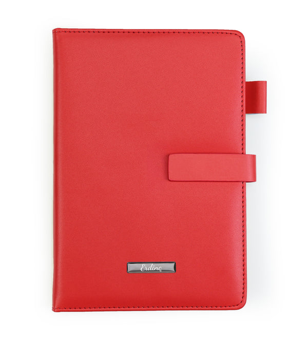 Yumuşak Deri Mıknatıslı Kırmızı Defter