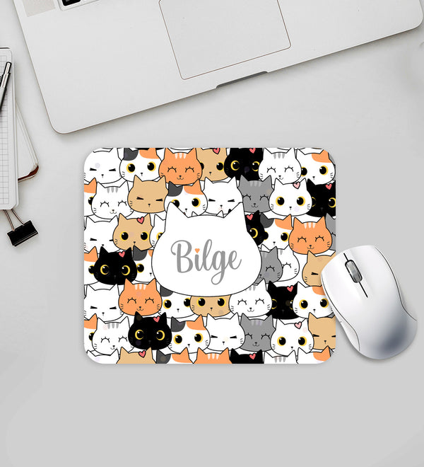 Kişiye Özel Kedi Tasarım Mouse Pad
