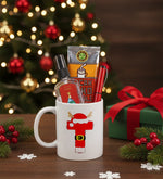 Baskılı Kupa & Sıcak Çikolata & Mini Kolonya & Kırmızı Roller Kalem Hediye Seti